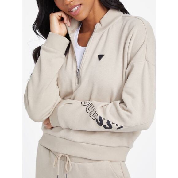 GUESS Sabrina Zip Pullover Sweater - Picture 1 of 7
